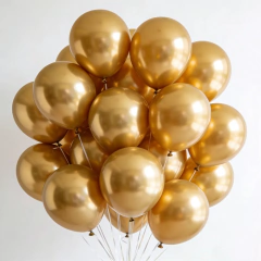 20 pçs metal ouro prata balões ouro glitter restos de papel balão transparente festa de aniversário decoração de casamento 12 polegada ballon - loja online