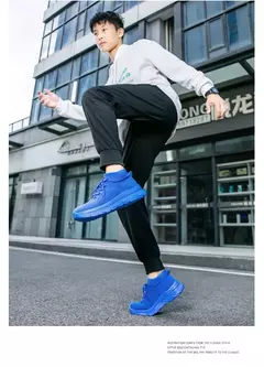 Sapato de meias casual confortável masculino, tênis preto para dirigir, novo, na internet