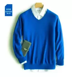 Pulôver de caxemira masculino, suéter clássico de algodão quente, camisa para outono e inverno, 2022 - loja online