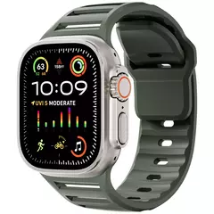 Pulseira de Silicone Esportiva para Apple Watch Band, Ultra, 49mm, 45mm, 44mm, 42mm, Pulseira de Relógio, iWatch Series 9, 8, 7, 6, SE, 5, 4 - comprar online