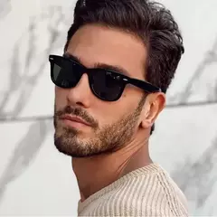 Óculos de sol quadrados clássicos polarizados para homens e mulheres, óculos de sol preto retrô antireflexo, moda masculina e feminina, verão - Wolf Magazine