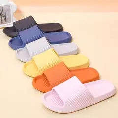 Chinelos macios leves EVA sola para casa para homens e mulheres, chinelo antiderrapante para banheiro, chinelo interno casual, sandália de praia, flip-flops de moda - comprar online