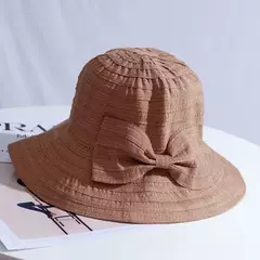 Chapéu de Sol Arco Feminino com Aba Larga, Dobrável, Removível, Protetor Solar, Anti Proteção UV, Pescador, Lady, Respirável, Panamá, Verão - comprar online