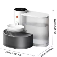 Dispensador de água para cães e gatos, dispensador de água para animais de estimação, dispensador de água para gatos, carregamento de água corrente, alimentador automático de água na internet