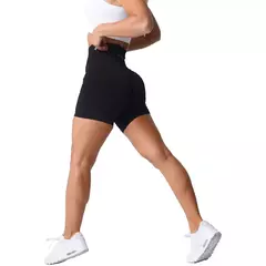 NVGTN Spandex Sólida Sem Costura Shorts Mulheres Soft Workout Calças Justas Fitness Yoga Calças Gym Wear na internet