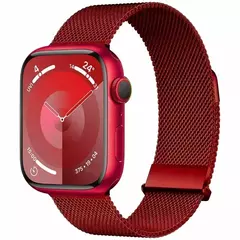 Correia para Apple Watch Band, Pulseira Milanese, Cinto de Metal, 45mm, 44mm, 42mm, Ultra 49mm, 38mm, 40mm, 41mm, iWatch Series 9, 8, 7, 6, 5, 3, SE - Wolf Magazine
