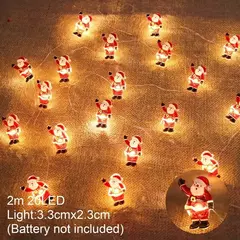 Imagem do Snowman LED Garland String Light, Feliz Natal Decorações para Casa, Xmas Tree Ornament, Presentes de Ano Novo, 2024