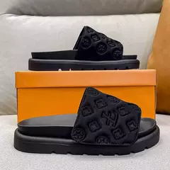Sandálias antiderrapantes Flip Flop para mulheres, sola grossa, casual, novo es na internet
