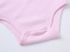 Algodão das meninas do bebê Bodysuit de manga curta, recém-nascido Vestuário, Criança, 0-12 meses, 3 6 Pcs por lote