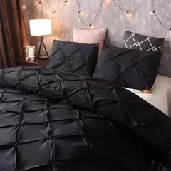 Grey Queen Bed Comforter Set, Capa de edredão e fronhas, Cama em um saco para quarto, conjuntos de cama, 3 pcs - Wolf Magazine
