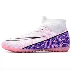 Botas longas de futebol para homens, grama infantil, TF, FG Training Soccer Shoes, tênis esportivos profissionais, tênis de futebol ao ar livre - Wolf Magazine