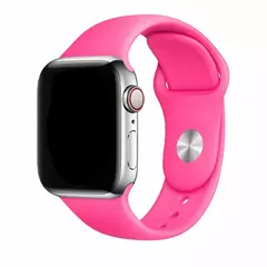 Pulseira de Silicone para Apple Watch, Banda 44mm, 40mm, 45mm, 41mm, 42mm, 38mm, 44mm, 45mm, Bracelet iWatch Series 7 SE, 3, 4, 5, 6, 8 Ultra 49mm - loja online