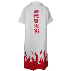 Brdwn unissex 4a geração yondaime hokage namikaze minato cosplay traje capa boné trincheira