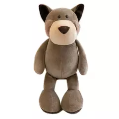 Brinquedos de pelúcia de pelúcia para crianças, bonecas macias, selva, leão, elefante, tigre, cachorro, raposa, macaco, veado, presente kawaii para crianças, hobbie