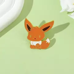 Anime pokemons esmalte pino figura dos desenhos animados espeon flareon eevee metal crachá broche mochila roupas lapela pino jóias acessórios na internet