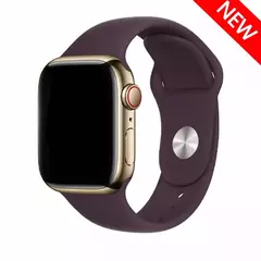 Pulseira de Silicone para Apple Watch, Banda 44mm, 40mm, 45mm, 41mm, 42mm, 38mm, 44mm, 45mm, Bracelet iWatch Series 7 SE, 3, 4, 5, 6, 8 Ultra 49mm - comprar online