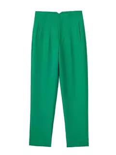 TRAF-Calças lápis cintura alta com costura para mulheres, calças no tornozelo, moda escritório, streetwear outono, 2023 na internet