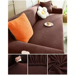Esticar Jacquard Sofá Capa para Salas, Polar Fleece, Poltrona Protector, de Alta Qualidade, 1, 2, 3, 4, 5 Lugares