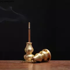 Liga de incenso queimador vara titular placa, Budismo Lotus Censer, Bronze Nasturtium queimador, Novo, 1pc - comprar online