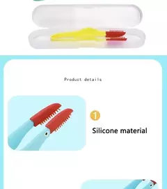 1pc pet rasgo marcas escova gato cão olho excrementos escova nó olho limpador clipe escova macia limpeza escova macia pequena ferramenta para animais de estimação na internet
