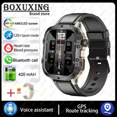 Xiaomi-relógio inteligente militar para homens, IP68, 5ATM, esportes ao ar livre, rastreador de fitness, monitor de saúde, 1,96 ", chamada BT, novo, 2021 - comprar online