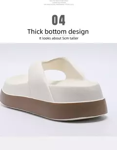 Outlandish-eva flip flops para mulheres, solas grossas super macias, sapatos ao ar livre, antiderrapante, de alta qualidade, design moderno, para o verão
