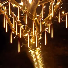 Imagem do LED Meteor Shower Rain Lights Fairy String Light Impermeável, queda de chuva, festa de Natal, decoração do pátio, 1pc, 50cm