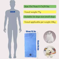 Imagem do 1 pçs pequena toalha para animais de estimação gato e cão toalha de banho macio limpo absorção de água pet filhote de cachorro produtos de limpeza toalhas pequena toalha de banho para animais de estimação