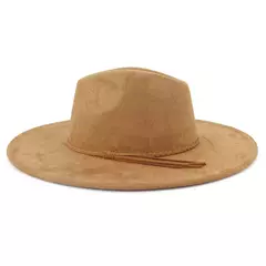 Chapéu Fedora de camurça para homens e mulheres, chapéu de feltro, Fedora clássico, chapéu de igreja, jazz, outono, inverno, 9,5 cm - Wolf Magazine