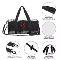 Japão Anime Bereser Gym Bag, Sacos de Esportes impermeáveis, Bolsa de Viagem de Grande Capacidade, Novidade Fitness Bag para Casal, Street Fashion - loja online