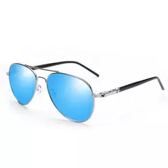 Homens E Mulheres Óculos De Sol Polarizados Coloridos Óculos Reflexivos Óculos De Condução Preto Unisex Lentes Piloto Uv400 - loja online