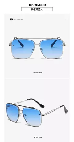 Óculos de sol piloto quadrado masculino e feminino Flight Seven Rock, estilo Mach 6, gradiente, design de luxo, moda, 2022 - Wolf Magazine