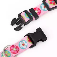 Cute Puppy Dog Collar e conjunto de trela, ajustável cães e gatos colarinho impresso, andando Leash chumbo, colar chihuahua, osso impressão - loja online