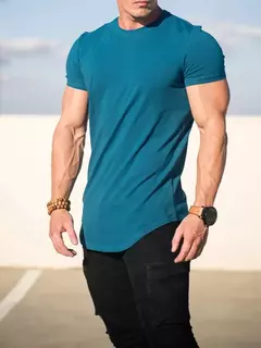 Camiseta masculina de algodão manga curta, musculação, Athleisure, treino, camisa esportiva de ginástica, tops de alta qualidade, verão - Wolf Magazine