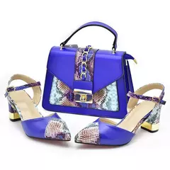 Conjunto italiano de sapatos e sacos para mulheres, sapatos luxuosos, saltos altos para senhoras, designers nigerianas, bombas de festa, sexy, 2022 - loja online
