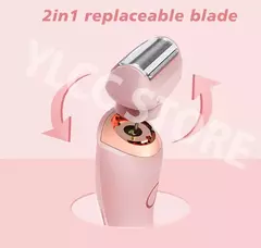 Lâminas elétricas para mulheres, biquíni aparador, rosto barbeadores, depilação, axilas e pernas, senhoras Body Trimmer, IPX7 impermeável, 2 em 1 na internet
