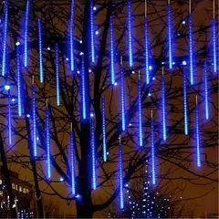 LED Meteor Shower Lights, 8 tubos, decoração de Natal ao ar livre, String Fairy Lights, Street Garden e Yard Decoration - loja online
