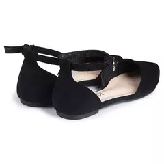Sapatos baixos D'Orsay Pointed Toe para mulheres, Ankle Strap Flats, 9242 - Wolf Magazine