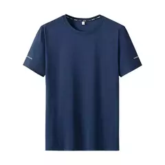 Homens de secagem rápida extragrande em torno do pescoço camiseta de manga curta, verão camisetas esportivas, fitness correndo t-shirt, plus size, 6XL, 7XL, 3pcs - Wolf Magazine