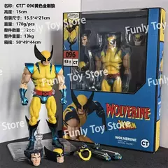 Imagem do Em estoque ct brinquedos wolverine mafex 096 figura 138 marrom quadrinhos ver x-men anime figura de ação estatueta modelo presentes personalizados brinquedos
