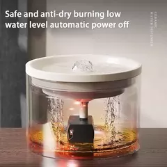 Dispensador de filtro de fonte de água automático ultra-silencioso para gato de estimação para cão fluindo circulação silenciosa filtragem alimentador de água de cerâmica na internet