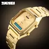 Skmei-homens relógios de pulso 1220, casual, digital, dual time, esportes, cronógrafo, à prova d'água, quartzo, 3bar
