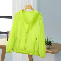 Mulheres Jaqueta Impermeável Jaquetas Blusão Feminino Com Capuz Verão Sunproof Windproof Casacos Mulheres Caminhadas Ao Ar Livre Fino Casaco A231 - comprar online