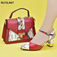 Conjunto italiano de sapatos e sacos para mulheres, sapatos luxuosos, saltos altos para senhoras, designers nigerianas, bombas de festa, sexy, 2022 - Wolf Magazine