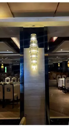 Benda luxo lobby do hotel grande lâmpada de parede cristal para clube hall villa sala estar escritório banquete luminárias interiores - Wolf Magazine
