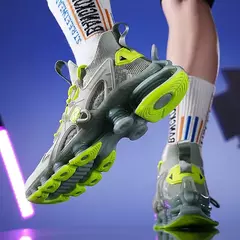 Novo design lâmina tênis de corrida dos homens amortecimento meia adolescente ao ar livre jogging zapatillas calçados na moda alta qualidade