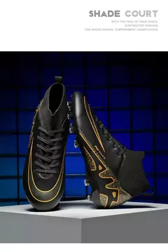Botas de campo de futebol profissional para homens, grampos antiderrapantes, sapatos de treinamento de grama interna para crianças, sociedade original - comprar online