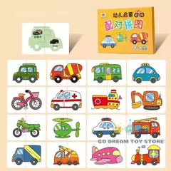 Montessori Educação Puzzle Brinquedos para Criança, Matching Card, Educação precoce, Cartoon Jigsaw, Forma de Cor Animal, Presentes de Treinamento Cognitivo, 32 peças - Wolf Magazine
