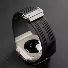 Pulseira de Silicone Suave para Apple Watch, Ultra 2, 49mm, Série 9, 8, 7, 45mm, 44mm, Elástico para iWatch 6, 5, 4, SE, desporto - comprar online
