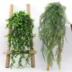 Persian Fern Leaves Vines, Planta Artificial Pendurada, Folha De Plástico, Grama, Festa De Casamento, Parede, Varanda, Decoração De Quarto De Casa, 90cm - comprar online